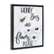 Stupell Industries Garden Bees & Flowers Please Floating Frame, design by Sara Baker